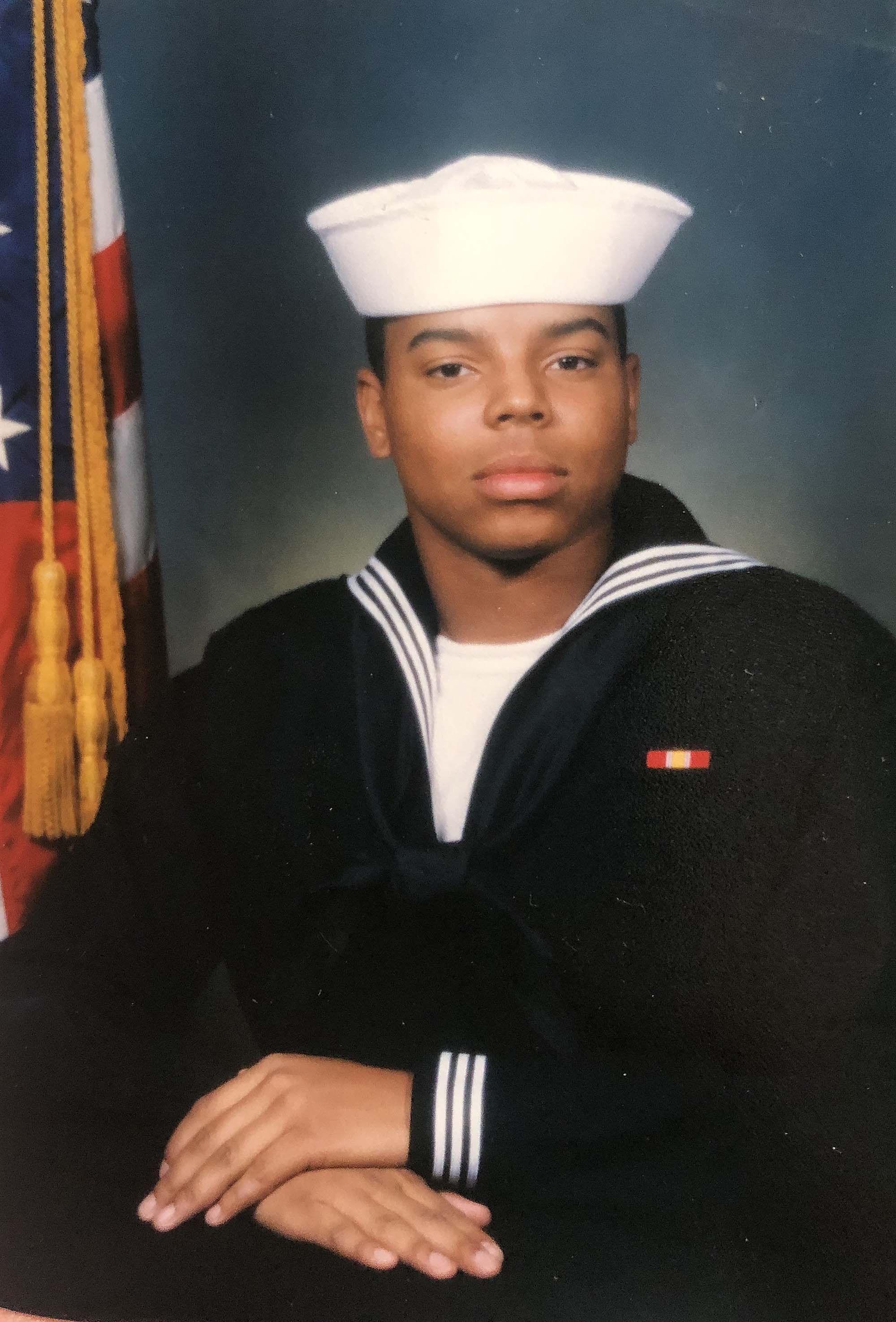 CPP engineering alumni Demetrious Jarvis in the Navy
