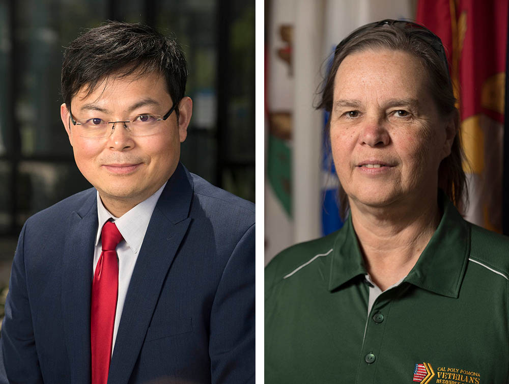 A photo of Professor Wen Cheng and Professor Phyllis Nelson, both from CPP Engineering.