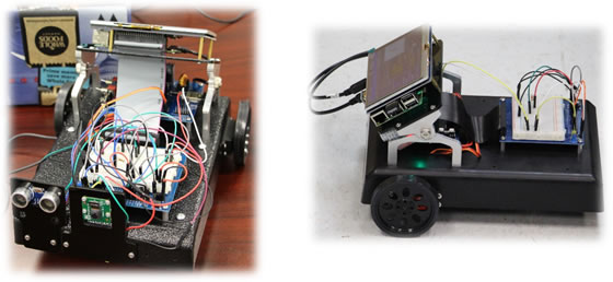 Samples of Raspberry Pi powering robots