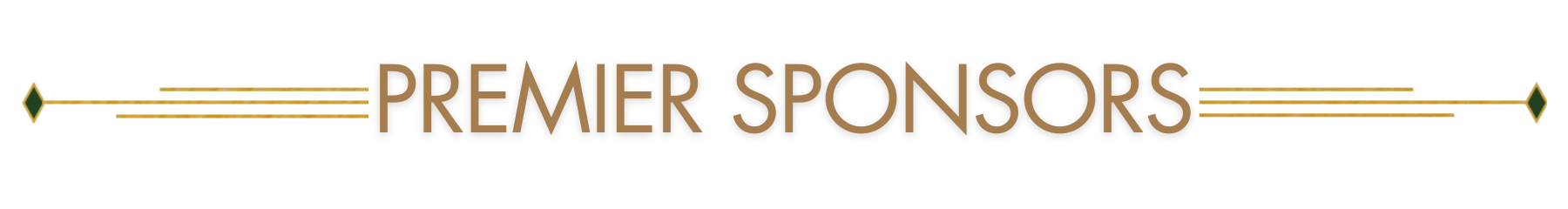 Text that reads: Premier Sponsors