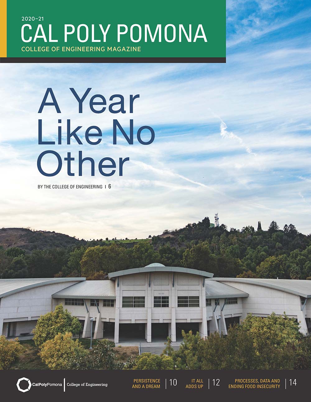 Cover of the 20-21 issue of the College of Engineering magazine
