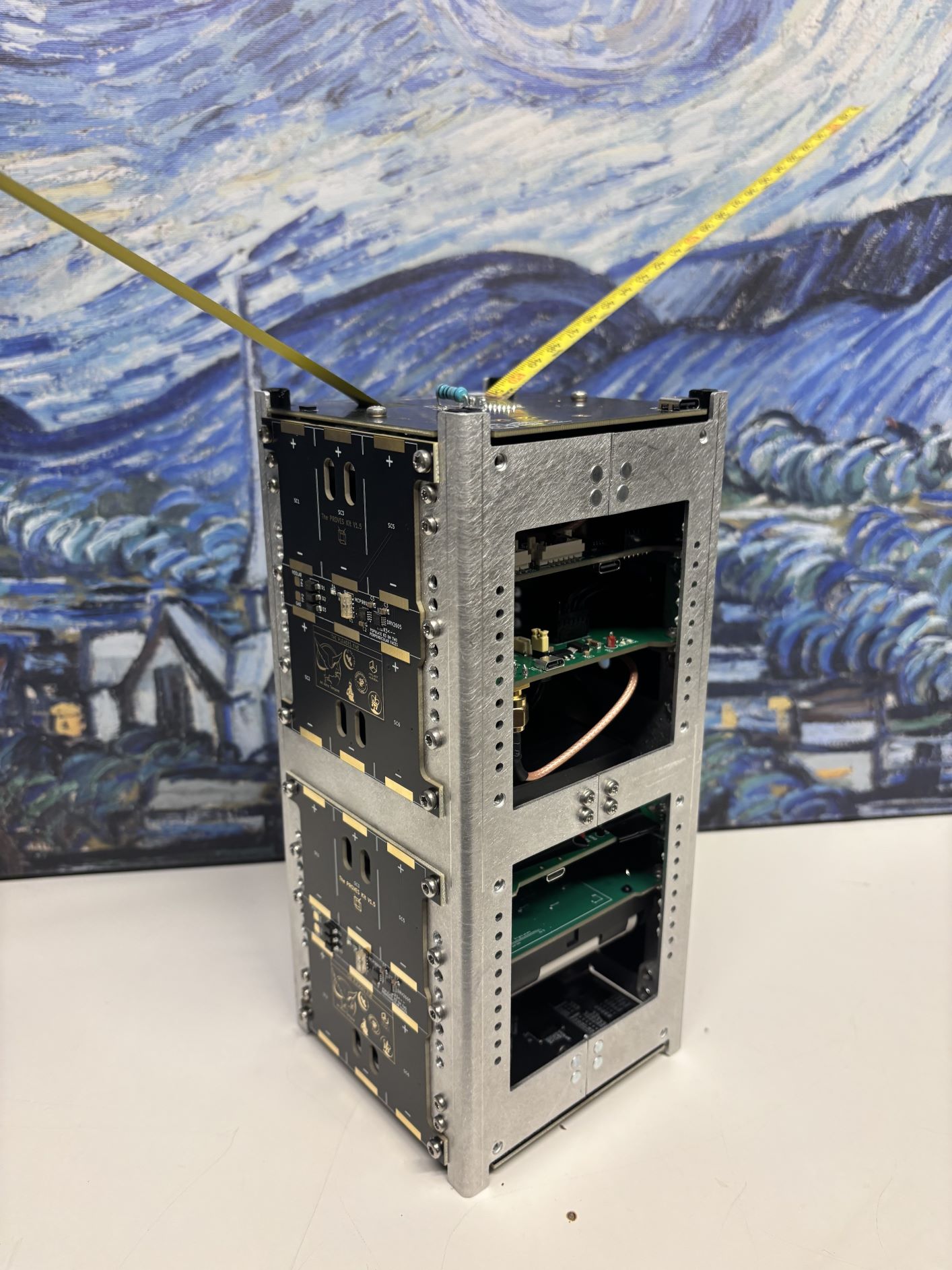 A CubeSat produced by CPP College of Engineering's Bronco Space Lab.