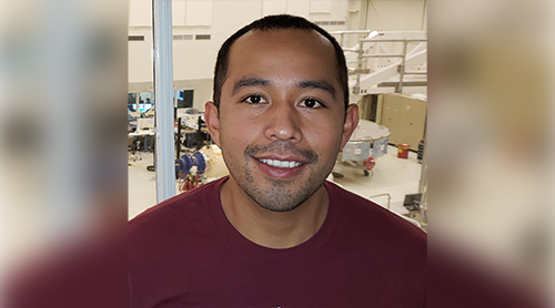 NASA Perseverance rover's deputy electrical integration and test lead, Luis Dominguez.