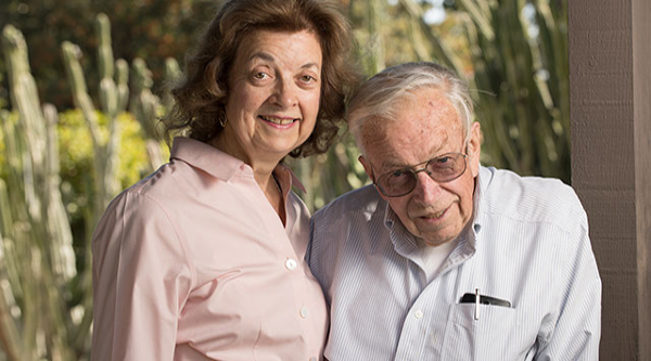 Jack O'Neil pictured with wife Mary, taught at Cal Poly Pomona.