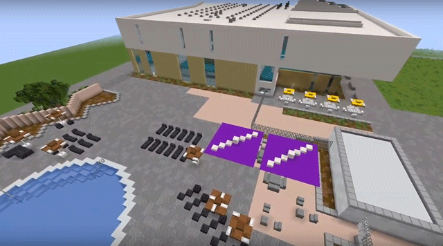 CPP engineering students building in Minecraft