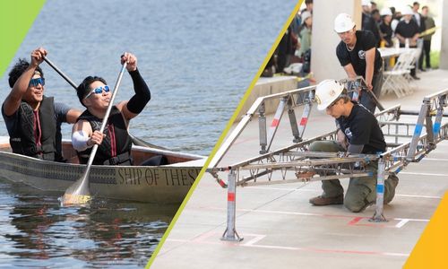 Concrete Canoe and Steel Bridge teams from the Cal Poly Pomona chapter of ASCE.