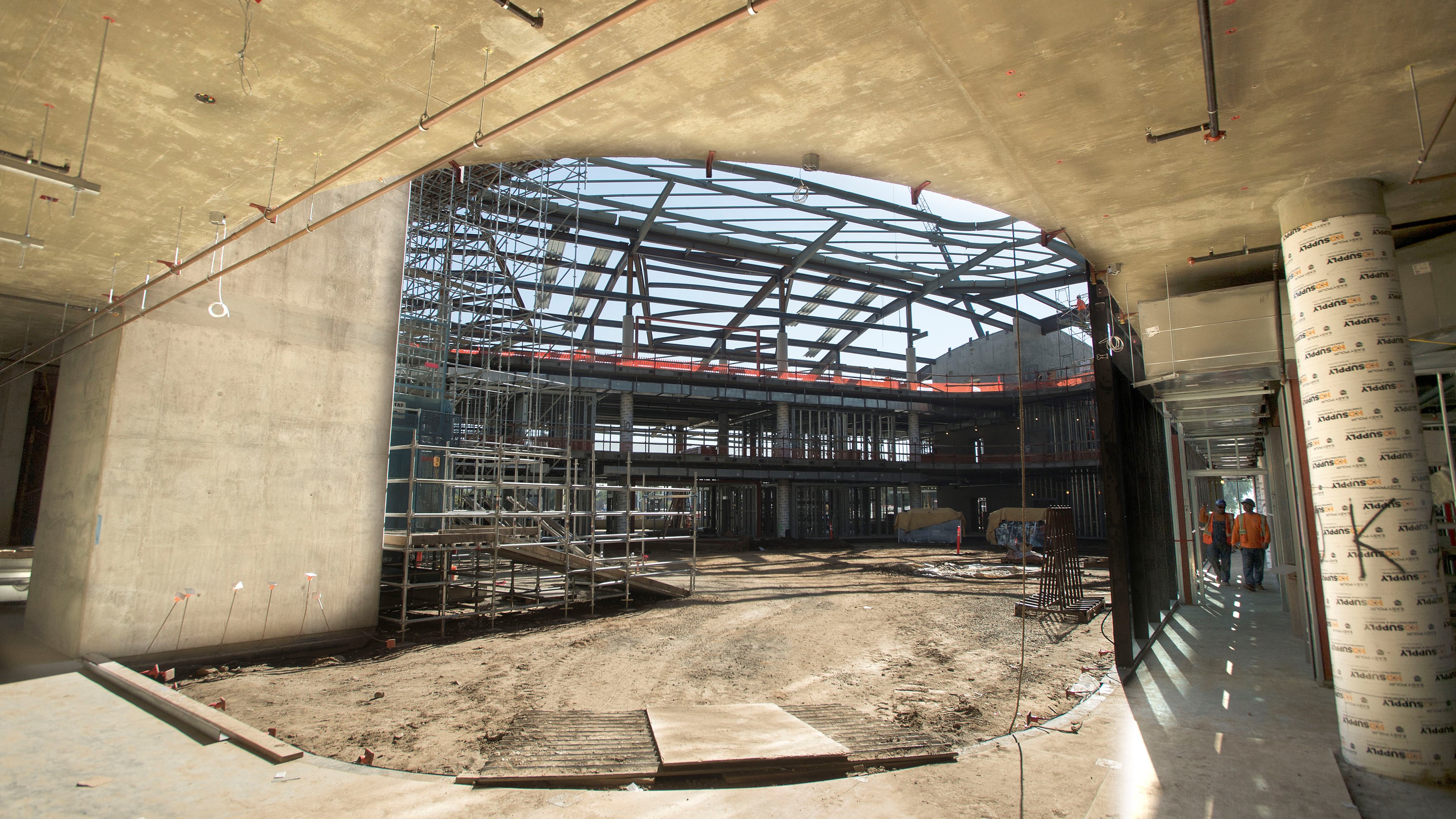 Construction of Student Services Building