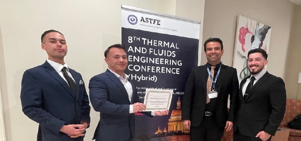 ME team wins 3rd best student research paper award in ASTFE!