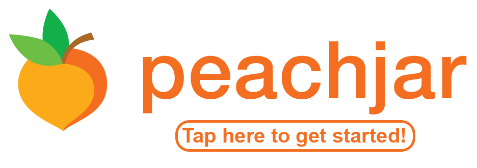 A logo for Peachjar, a communication app.