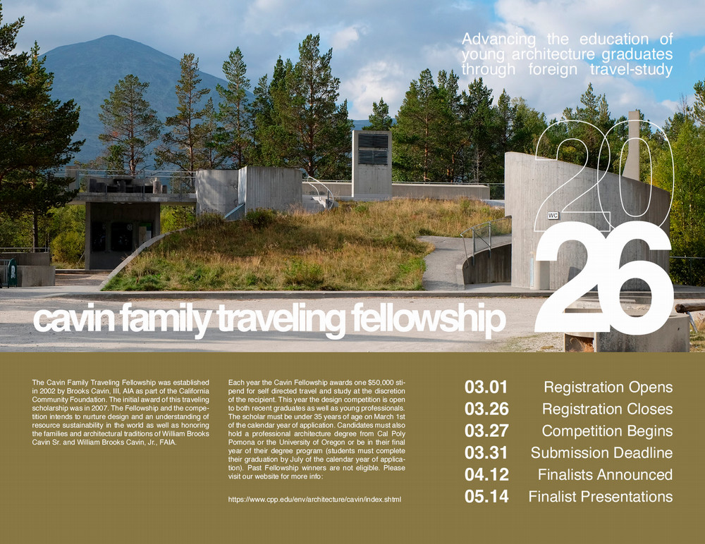 2026 Cavin Fellowship poster