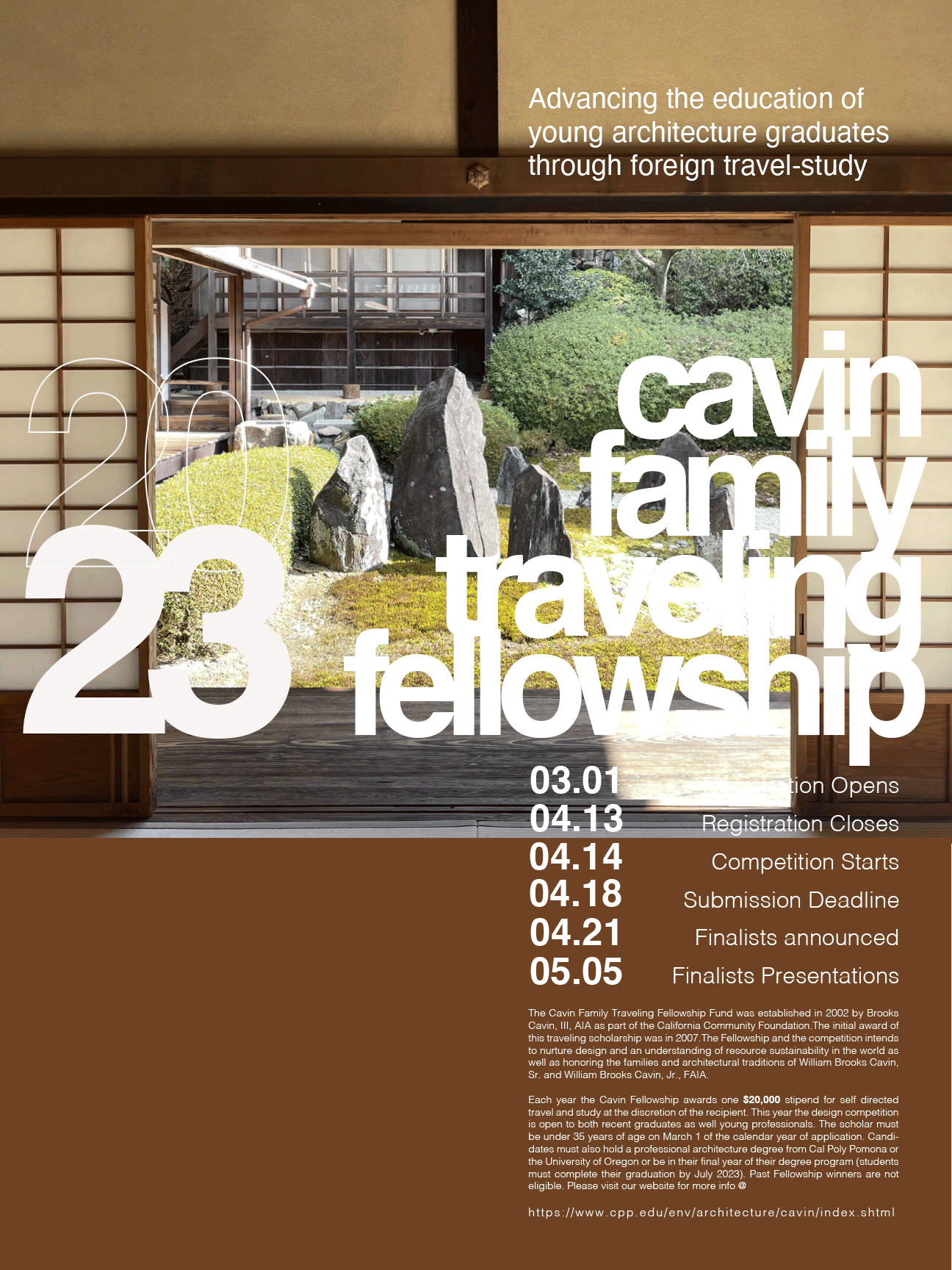 2022 Cavin Fellowship poster