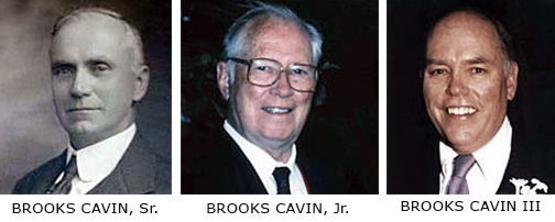 BROOKS CAVIN, Sr. - BROOKS CAVIN, Jr. - BROOKC CAVIN III