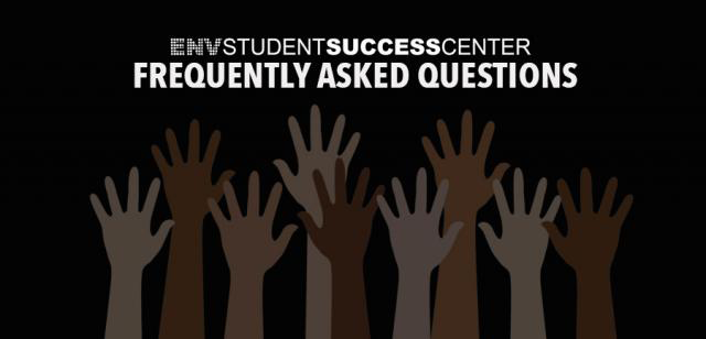 env students success center frequently asked questions