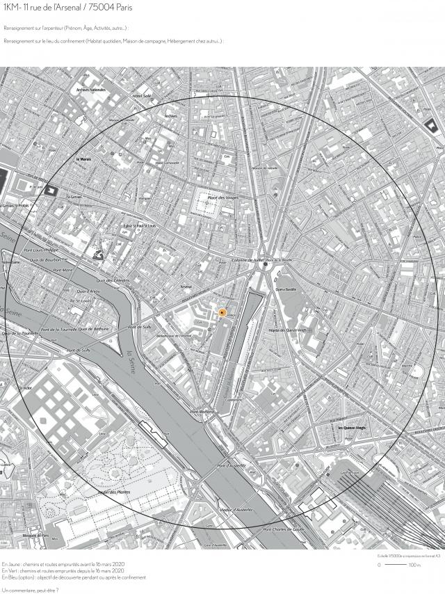 Rennie tang 1km neighborhood in Paris