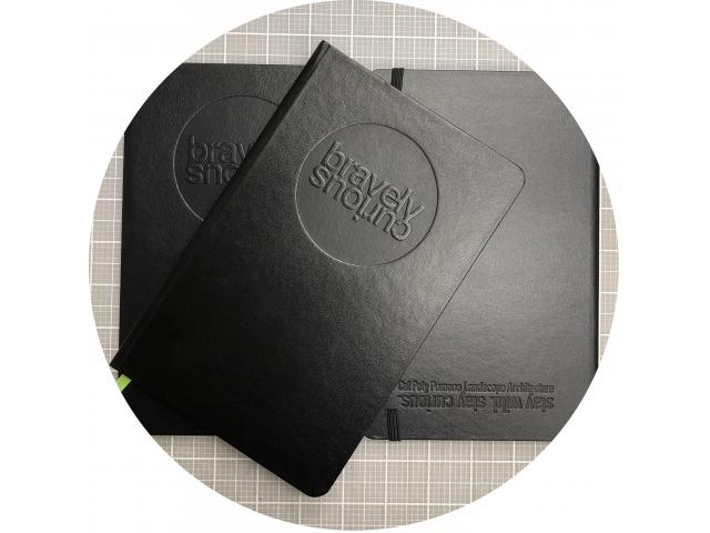 Bravely Curious Sketchbook designed by students.