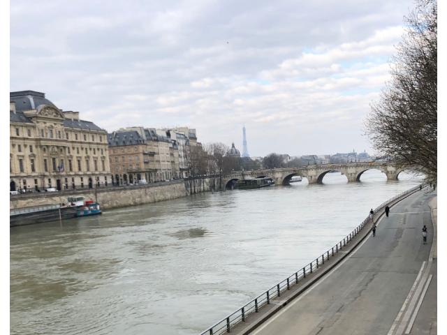 Along the Seine: March 18, 2020