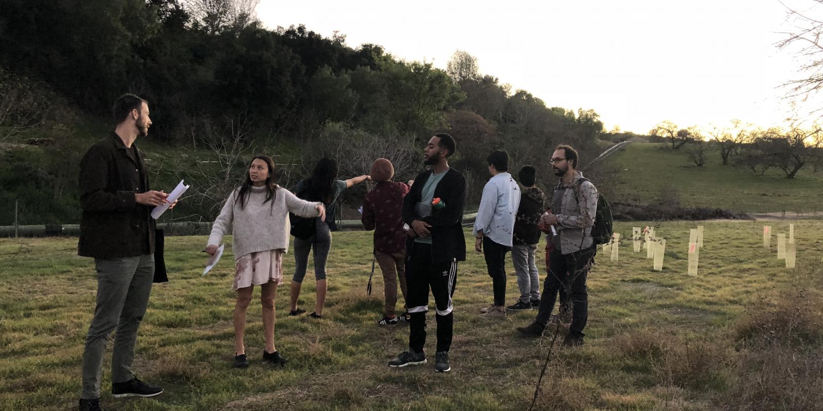 Students in the field