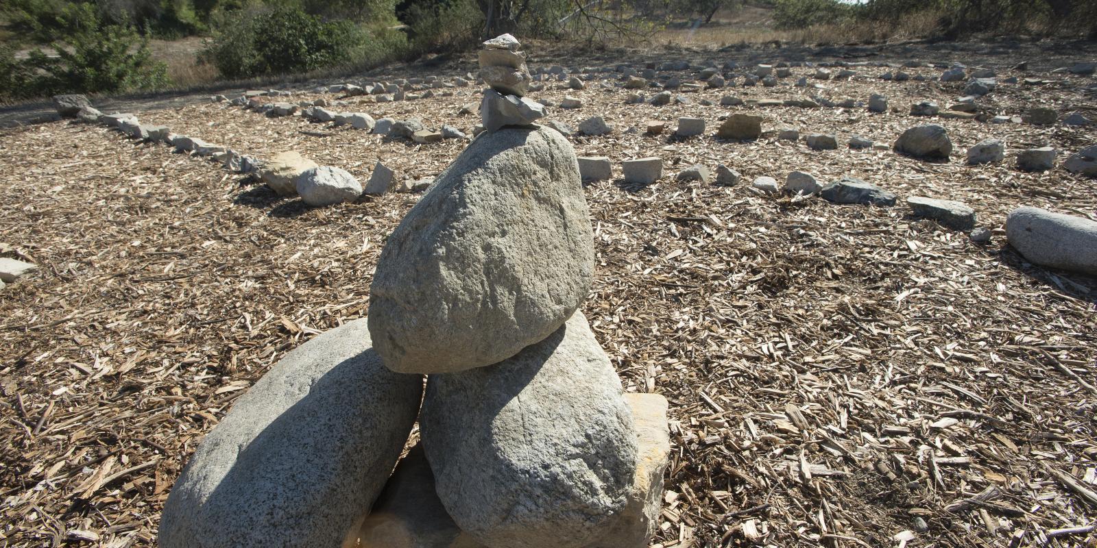 Lyle Center, stone labyrinth