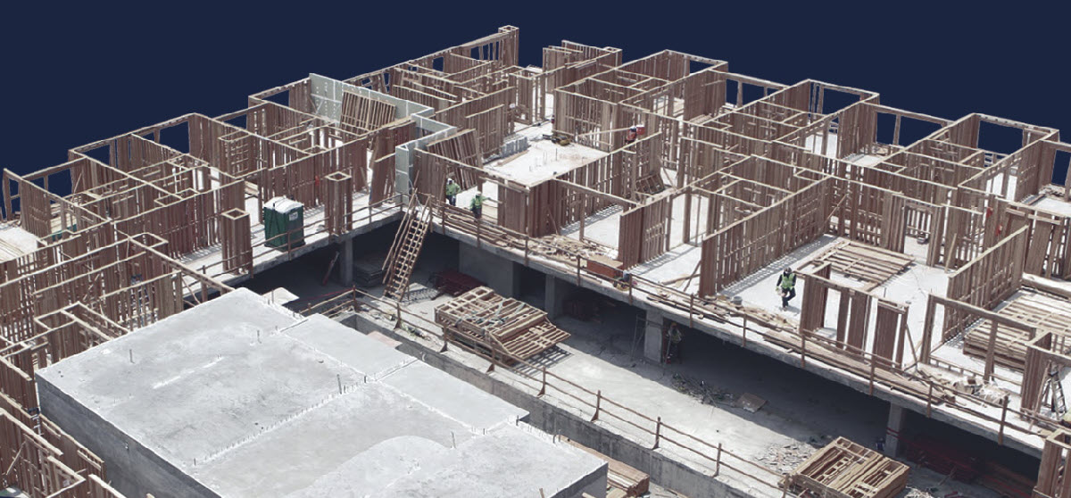 2022 Dale Prize banner image of a housing construction site