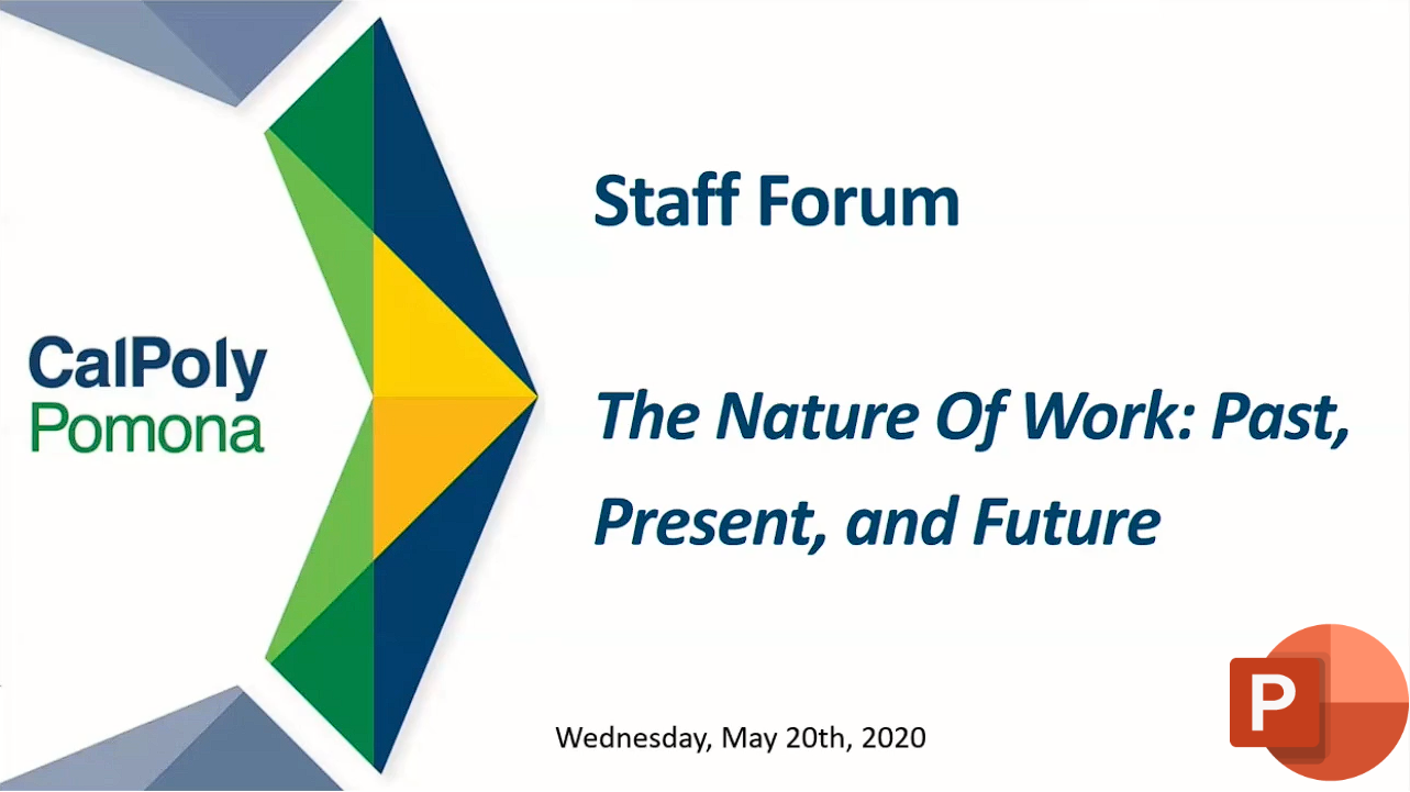 The Nature of Work PowerPoint Banner