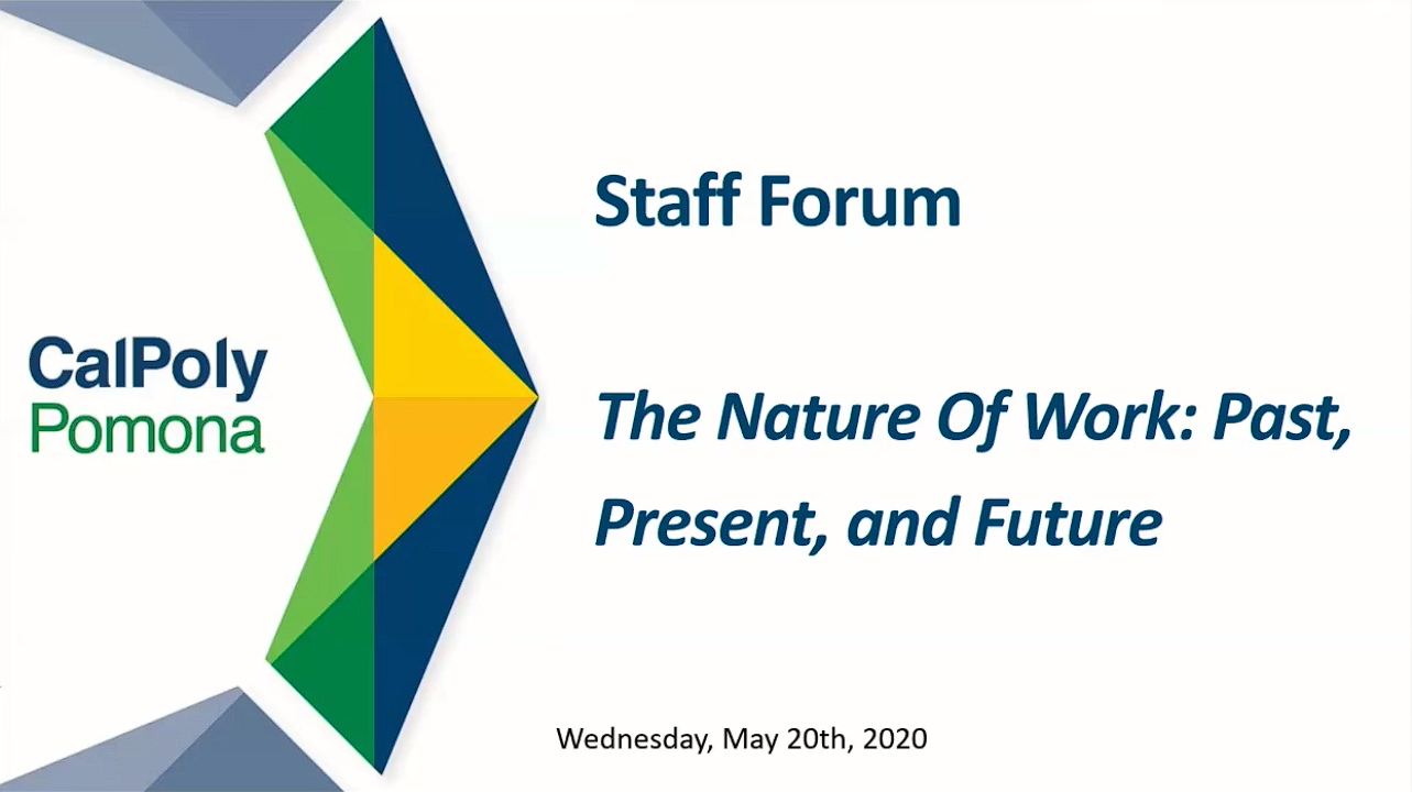 PowerPoint Banner for The Nature of Work