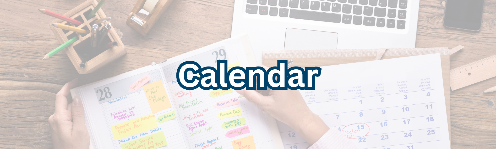 Calendar banner