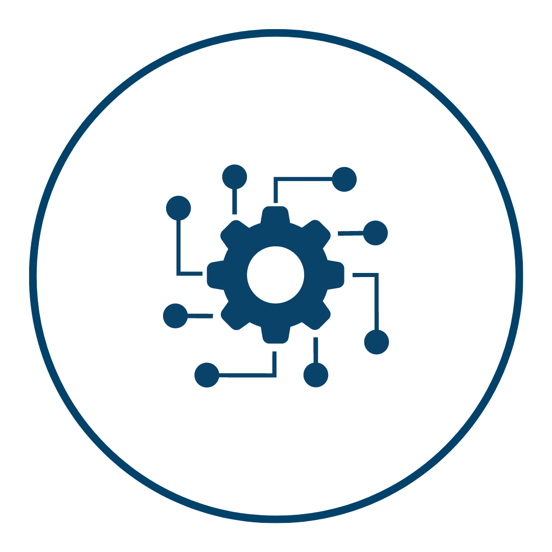 information system gears icon
