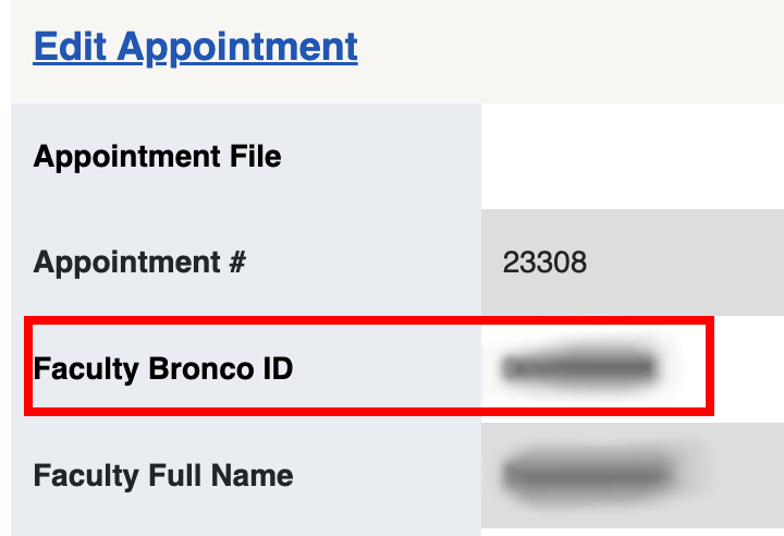 Faculty Lookup Details