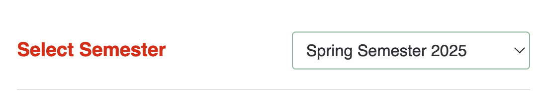 select semester