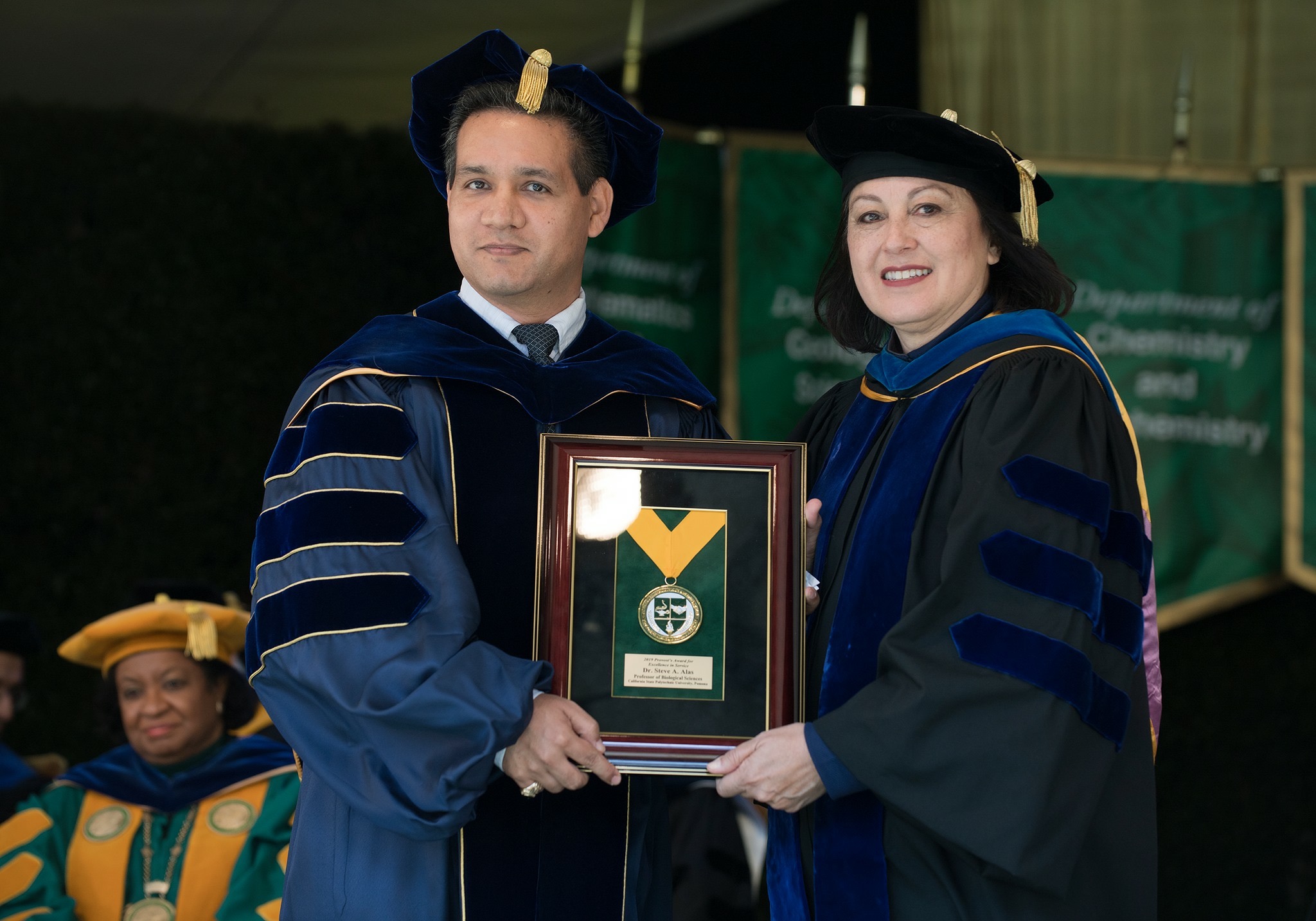 Awarding by Provost Sylvia Alva
