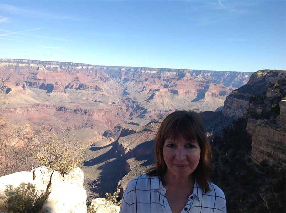 Poet Deborah Meadows, November 6, 2016 (Grand Canyon)