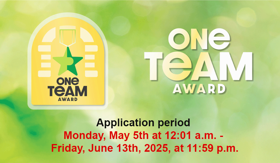 OneTeam Award Banner