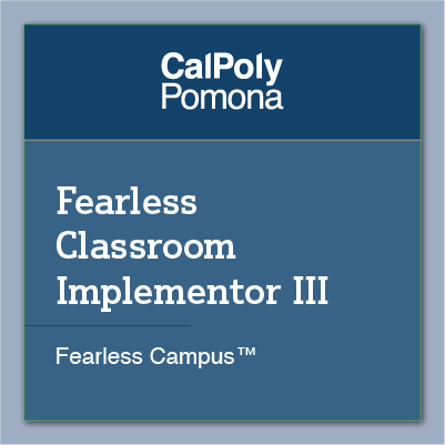Fearless Classroom Implementor Level 3 Badge