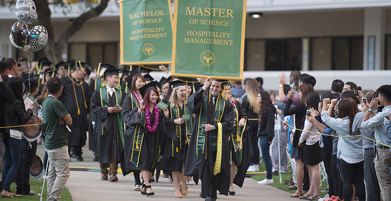 Collins College of Hospitality Management graduates