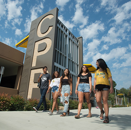 students walking together