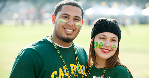 Cal Poly Pomona students during Homecoming event