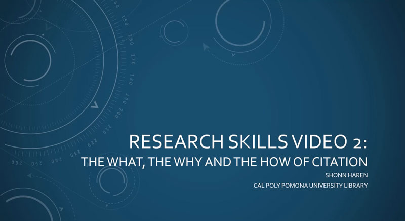 The What, The Why and the How of Citation