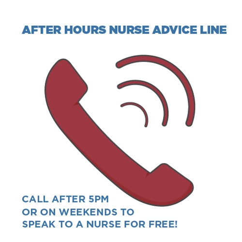After Hours Nurse Advice Line, Call After 5pm or on weekends to speak to a nurse for free