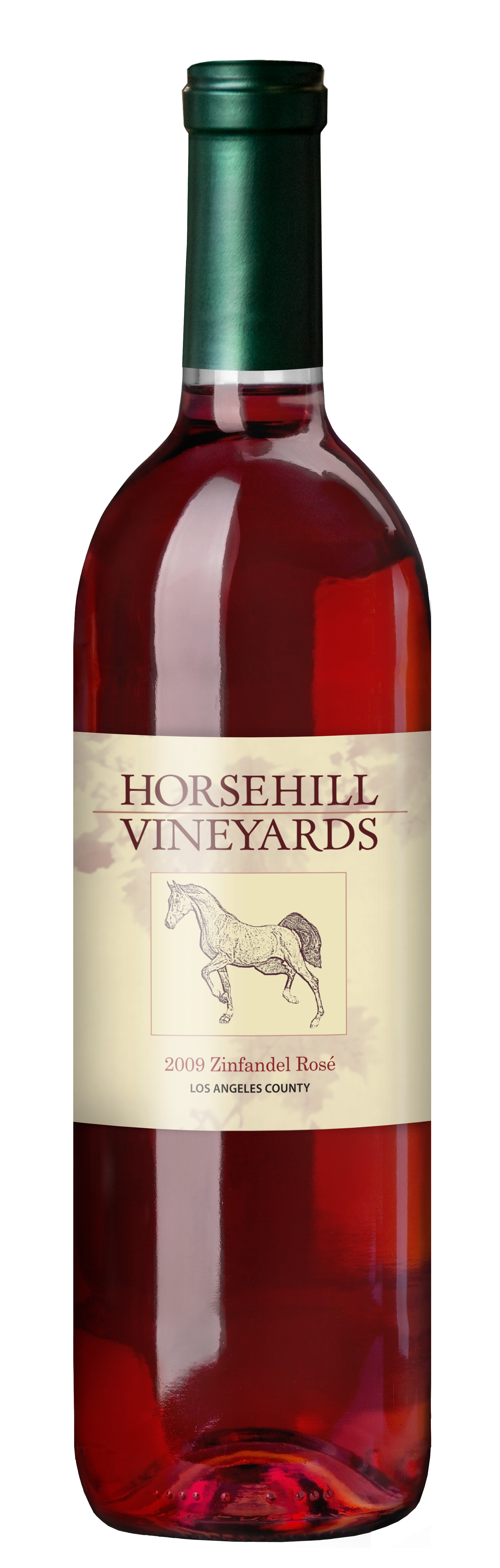 bottle of Hosehill Vinyards 2009 Zinfandel Rose