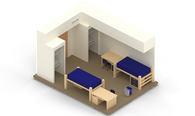 Residential Hall Double Layout