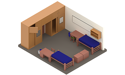 Traditional Hall Double Floorplan
