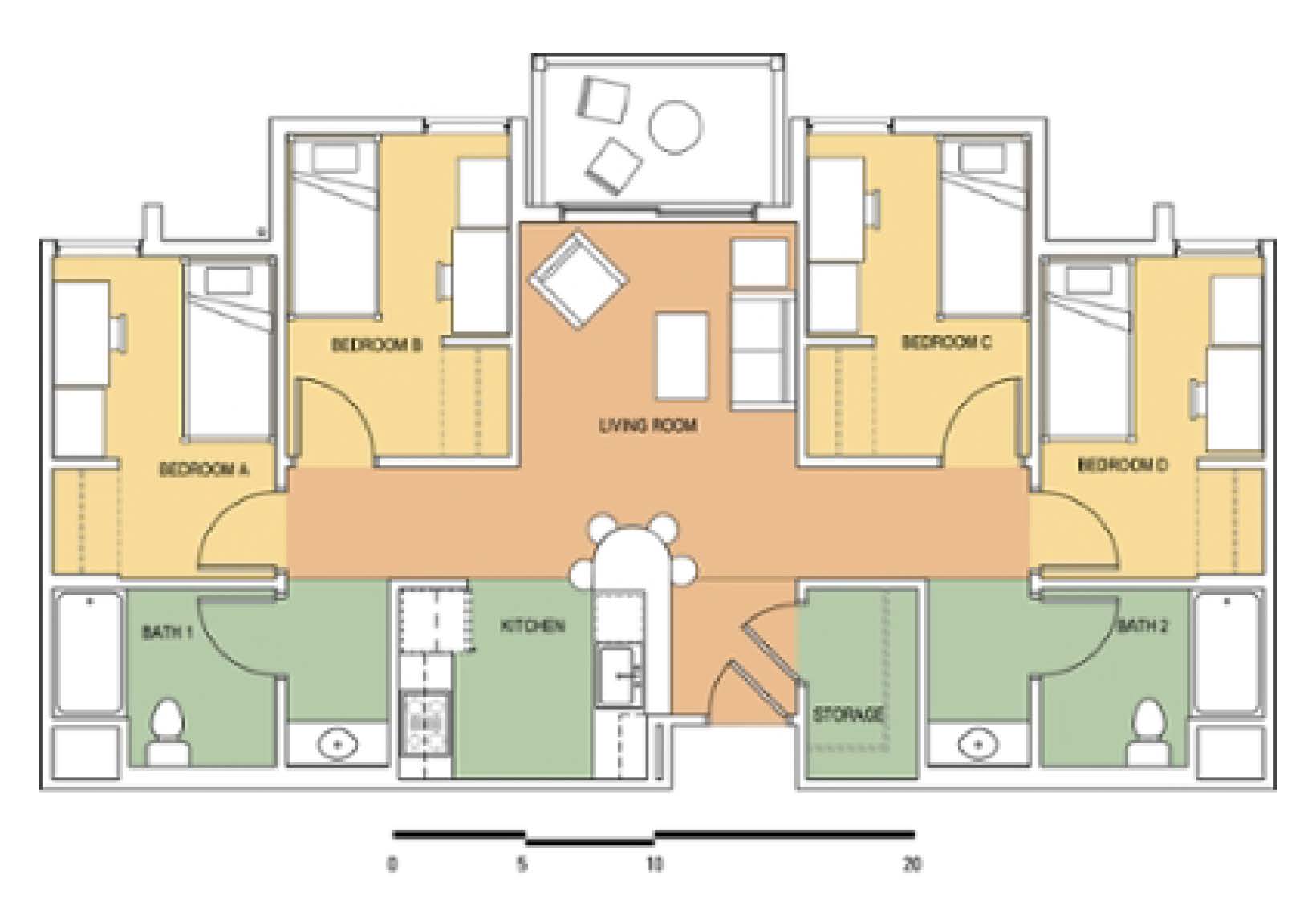 Suite Floorplan 1
