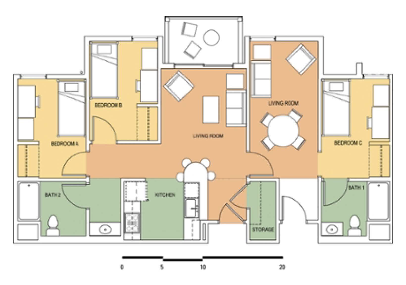 Suite Floorplan 4