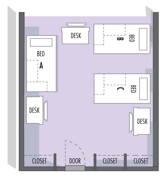 Residential Hall Triple