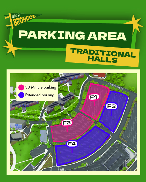 Parking area - traditional halls