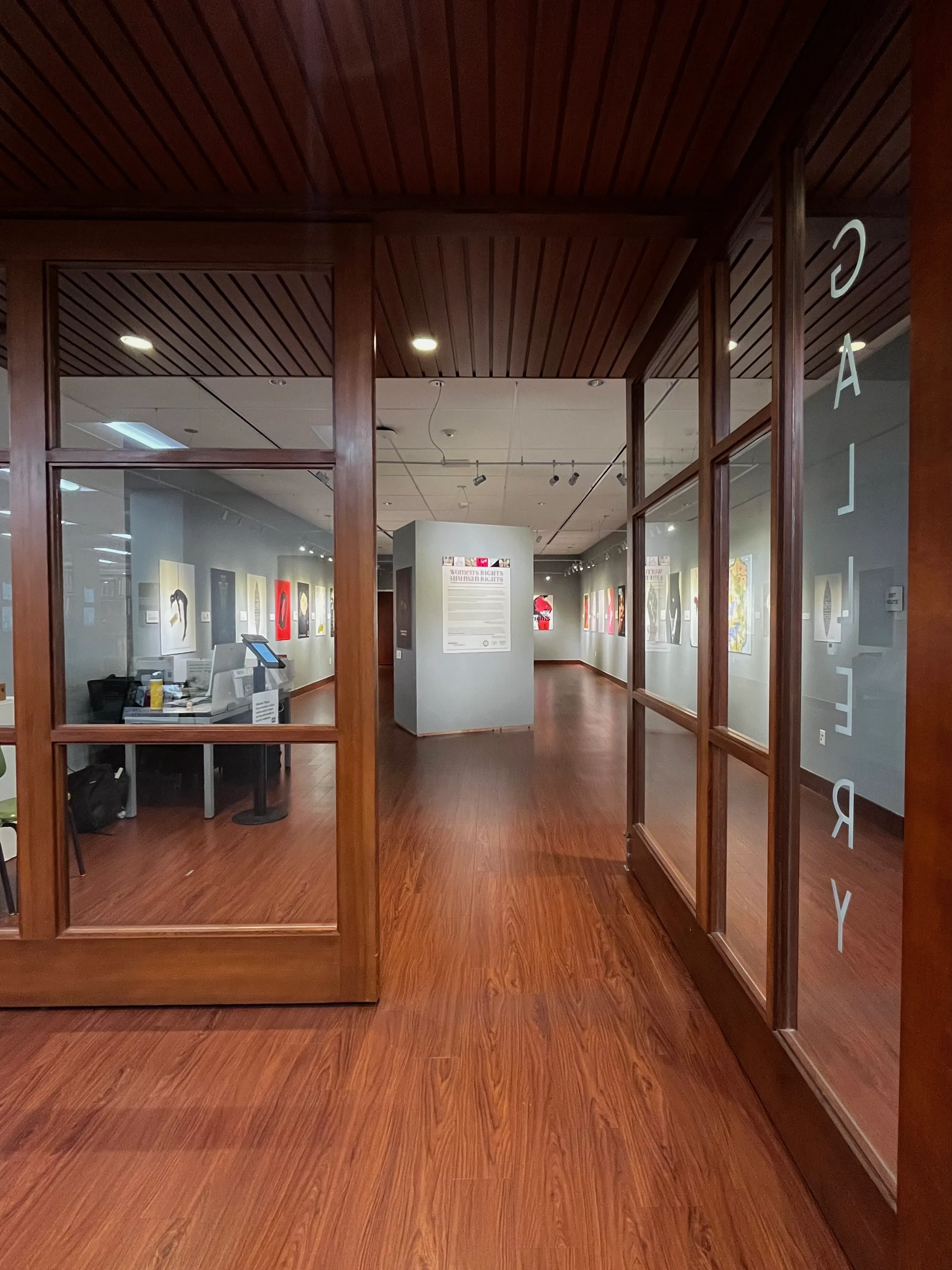 Entrance of the Huntley Gallery