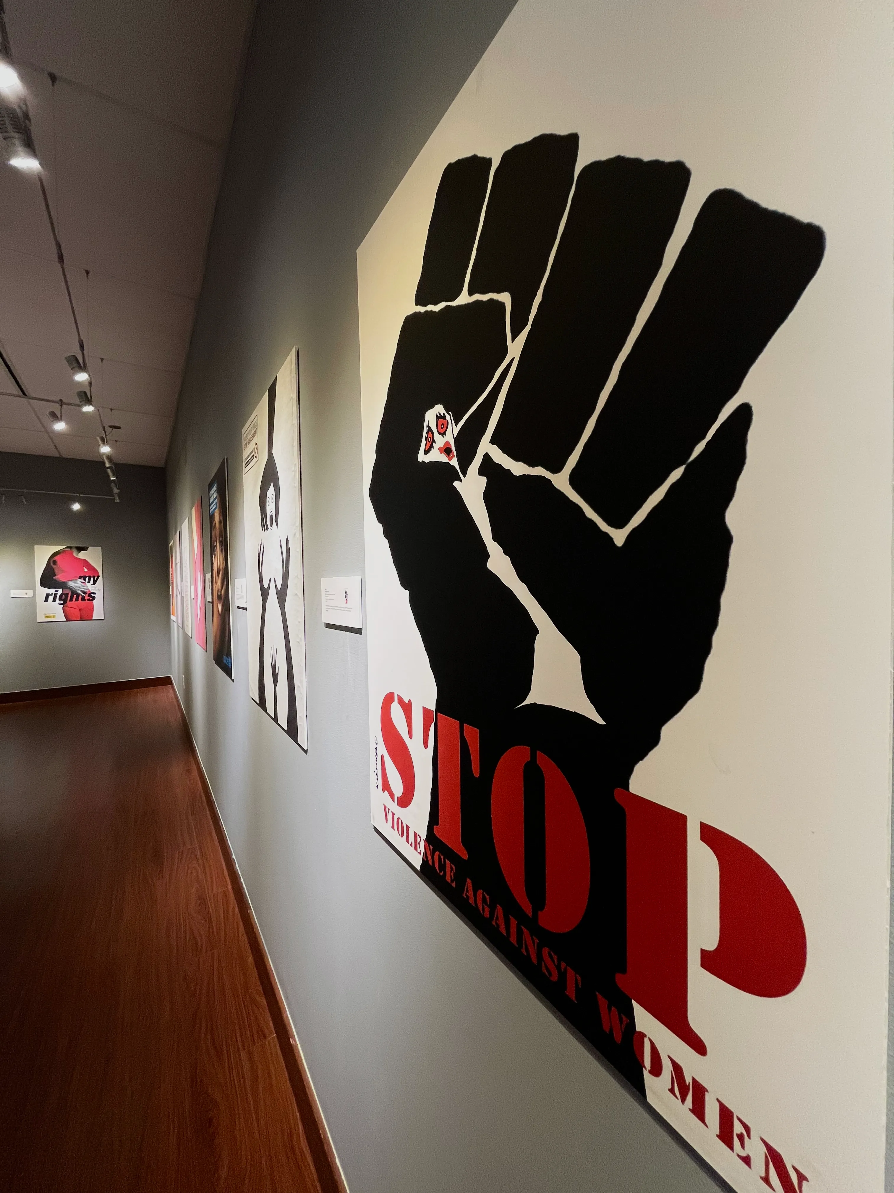 East wall of the Huntley Gallery