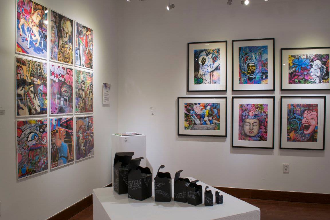 Installation View, Back of Gallery, Who Looks Inside: The Art of Babette Mayor Exhibition, 2016.