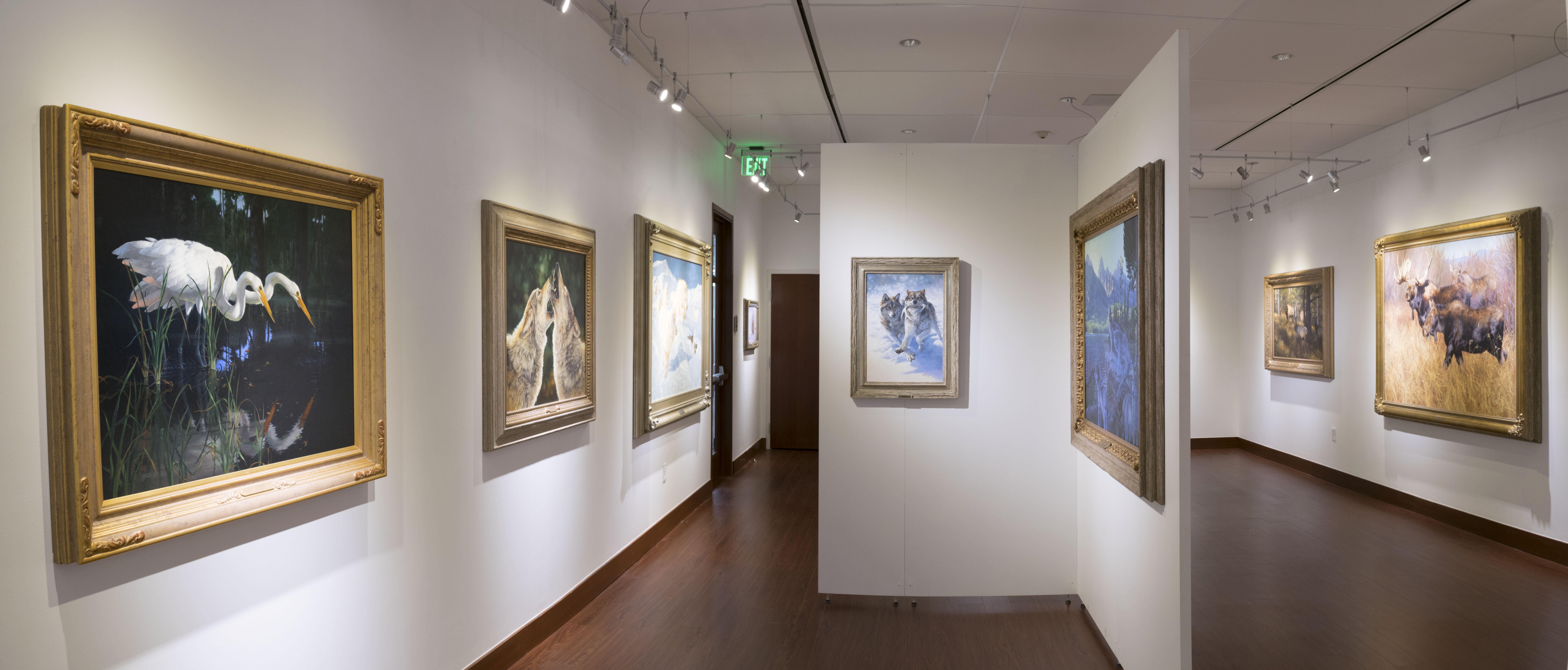 Installation View, Back of Gallery, Creatures of the Wild West: Selections from the Don B. Huntley Collection, 2016.