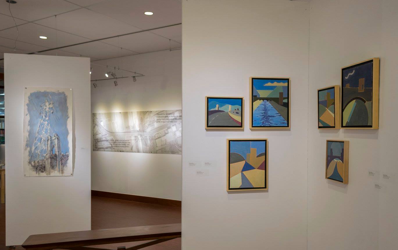 Installation View, Front of Gallery, Positively Fourth Street - An Encounter with the Fourth Street Viaduct Exhibition, 2018.
